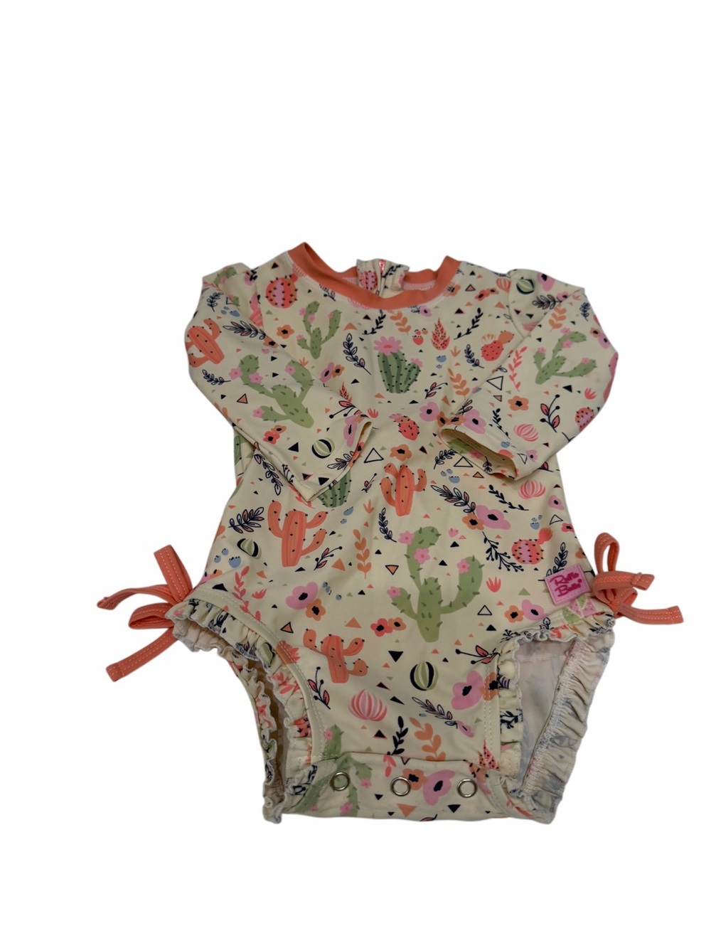 Ruffle Butts baby Long-Sleeve one piece swimsuit-baby girl 6-12 month